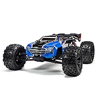 ARRMA RC Truck 1/8 KRATON 6S V5 4WD BLX Speed Monster RC Truck with Spektrum Firma RTR (Transmitter and Receiver Included, Batteries and Charger Required), Blue, ARA8608V5T2