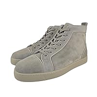 Christian Louboutin Louis Orlato Beige Suede High Top Sneakers