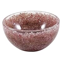 HARMONIZE Lepidolite Decorative Bowls for Home Decor Handmade Reiki Crystal Gemstone Bowl