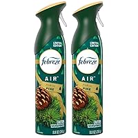 Febreze Air - Air Freshener Spray - Fresh-Cut Pine - Limited Edition Holiday Collection 2020 - Net Wt. 8.8 OZ (250 g) Per Bottle - Pack of 2 Bottles
