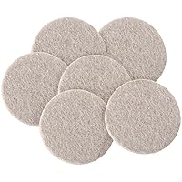 softtouch 4713295N Heavy Duty Self Stick Felt Furniture Pads to Protect Hardwood Floors from Scratches, 2 Inch, Linen, 6 Count