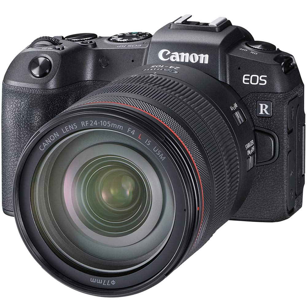 Canon EOS RP Mirrorless Camera with RF 24-105mm F/4L is USM Lens, Black - 3380C012