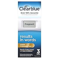 Digital Pregnancy Test with Smart Countdown for women, 3 Count (Pack of 1)