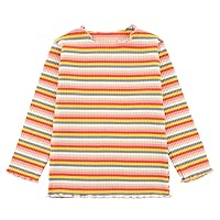 Rainbow Long Sleeve Shirts for Girls, 1 Pack