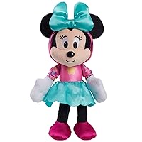 Disney Junior Minnie Mouse 9-inch Small Plush Stuffed Animal, Super Soft Plushie, Pretend Play, Kids Toys for Ages 2 Up by Just Play