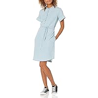 Amazon Brand - Goodthreads Women's Denim Flutter-Sleeve Dress