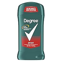 Degree Men Original Antiperspirant Deodorant for Men, 48-Hour Sweat and Odor Protection, Sport, 2.7 oz