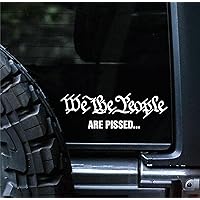 Sunset Graphics & Decals We The People are Pissed Vinyl Car Decal Sticker Constitution | Cars Trucks Vans Walls Laptop | White | 7.5 inches | SGD000240