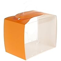 Sweet Vision 5 Inch x 3.25 Inch Individual Cupcake Boxes 100 Disposable Cupcake Display Boxes - With Handle Leaf Accent Clear Plastic Single Cupcake Containers For Weddings Or Birthdays