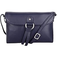 SNUGRUGS Womens Premium Soft Genuine Leather Cross Body Shoulder Bag with Tassel Detail