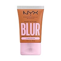 NYX PROFESSIONAL MAKEUP Bare With Me Blur Skin Tint Foundation Make Up with Matcha, Glycerin & Niacinamide - Medium Dark