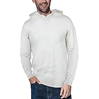 X RAY Men's Hooded Long Sleeve Sweatshirt, Solid Casual Pullover Hoodie Sweater