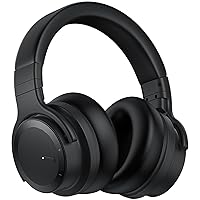 Noise Cancelling Headphones Wireless Bluetooth Headphones Over Ear Wireless Headphones with Built in Microphone and Awareness Mode, Deep Bass, Clear Calls, 30 H Playtime (Black)