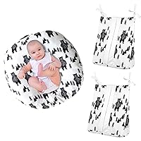 TANOFAR Diaper Organizer Stackers & Lounger Cover, Snugly Fit Infant Lounger for Baby, 2pcs Baby Nursery Diaper Stacker Caddy Organizer,Bear