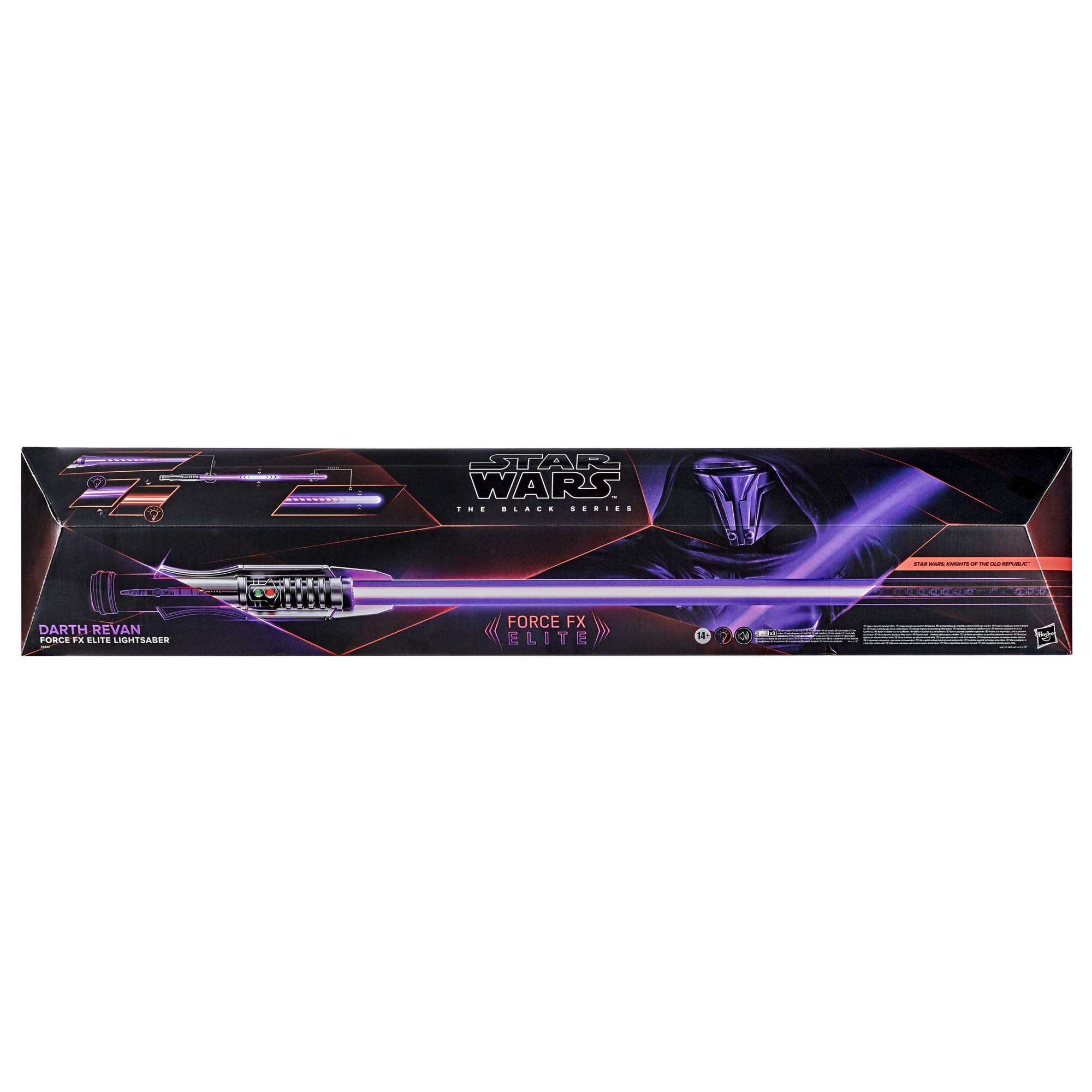 STAR WARS The Black Series Darth Revan Force FX Elite Lightsaber with Advanced LED and Sound Effects, Adult Collectible Roleplay Item