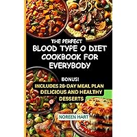 The Perfect Blood Type O Diet Cookbook for Everybody: Custom Nutritious Diet Recipes for Blood Type O Positive and O Negative to Boost Your Mood, Immune System, and Fight diseases for Optimal Health The Perfect Blood Type O Diet Cookbook for Everybody: Custom Nutritious Diet Recipes for Blood Type O Positive and O Negative to Boost Your Mood, Immune System, and Fight diseases for Optimal Health Paperback Kindle