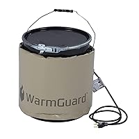 WG05 Insulated Pail Band Heater - Bucket Heater, Fixed Internal Thermostat Max Temp 145 F,Tan
