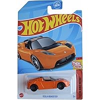 Hot Wheels Tesla Roadster, Then and Now 6/10 [Orange] 217/250