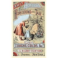 Victorian tradecard for Hales Honey Horehound and Tar cures coughs colds & c Sold by CN Crittenton of New York Features to little girls looking at a honey bee hive Poster Print by unknown (18 x 24)