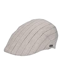 HAT YOU Herren Schiebermütze, Flatcap, Schirmmütze, Barrett, Sommer Leinencap