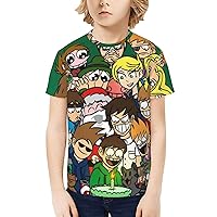 Anime Manga Eddsworld T Shirt Boys Summer O-Neck Tops Casual Short Sleeve T-Shirts