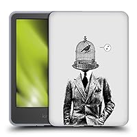 Head Case Designs Officially Licensed LouiJoverArt Plumage Black and White Soft Gel Case Compatible with Amazon Kindle 11th Gen 6in 2022