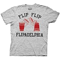 Always Sunny In Philadelphia Flip Cup Flipadelphia Heather Gray T-Shirt Tee