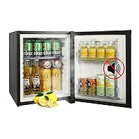 Compact Refrigerator, 1.07 cu.ft 110V Quiet Mini Fridge, Reversible Door with Lock, Energy Efficient Beverage Cooler for Bedroom Dorm RV Hotel Office, Black