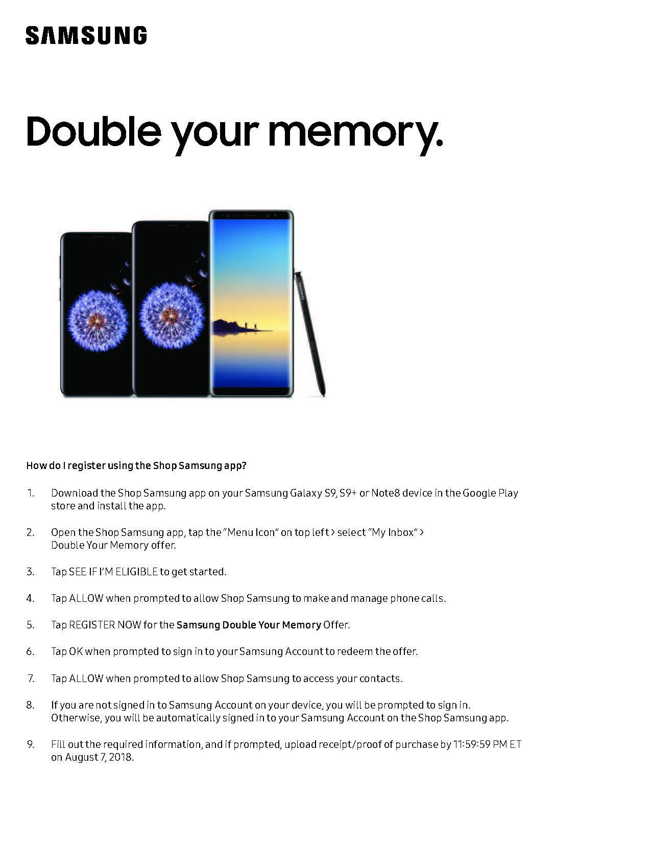 SAMSUNG Galaxy S9+ Factory Unlocked Smartphone 64GB - Midnight Black