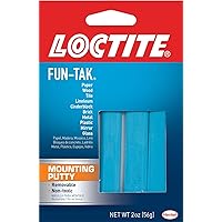 Loctite Fun-Tak Mounting Putty, 2 oz, 1, Wallet (12 Count)