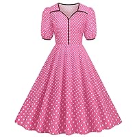 Women Vintage Plaid 1950s Rockabilly Prom Audrey Dress 50s Retro Evening Cocktail Swing Dress Homecoming Party Dresses