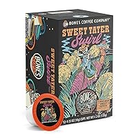 Bones Coffee Company Flavored Coffee Bones Cups Sweet Tater Swirl Flavored Pods Toasted Marshmallow & Sweet Potatoes | 12ct Single-Serve Coffee Pods Compatible with Keurig 1.0 & 2.0 Keurig Coffee Maker