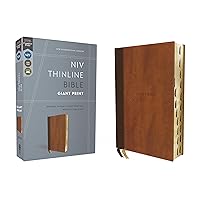 NIV, Thinline Bible, Giant Print, Leathersoft, Brown, Red Letter, Thumb Indexed, Comfort Print NIV, Thinline Bible, Giant Print, Leathersoft, Brown, Red Letter, Thumb Indexed, Comfort Print Imitation Leather