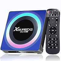 EASYTONE 2024 Android TV Box 13.0 Pro-13 Android 13 TV Box 4GB RAM 32GB ROM,WiFi 6 8K/6K TV Box Android RK3528 Quad-Core 2.4/5.8GHz WiFi Bluetooth 5.0 USB 3.0 Android Box Smart TV Box