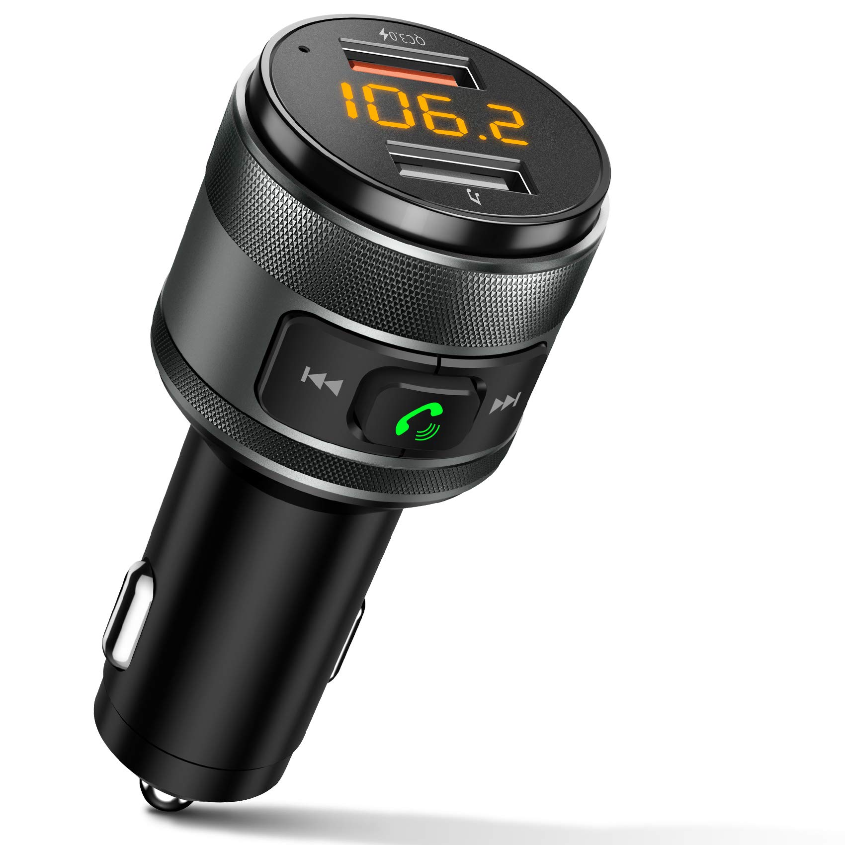 Mua IMDEN Bluetooth  FM Transmitter for Car,  Wireless Bluetooth FM  Radio Adapter Music Player FM Transmitter/Car Kit with Hands-Free Calling  and 2 USB Ports Charger Support USB Drive trên Amazon