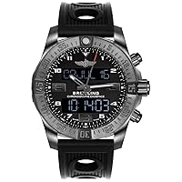 Breitling Exospace Men's Black Titanium Watch with Black Ocean Racer Rubber Strap B55, Bracelet