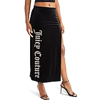 Juicy Couture Maxi Skirt with Slit and Bling