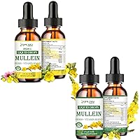 Mullein Drops for Lungs, Lung Cleanse, Organic Mullein Leaf Extractx for Lungs Detox, Powerful Mullein Tincture Alcohol Free for Immune, Respiratory Health, Bronchial & Lungs Health 2-Month