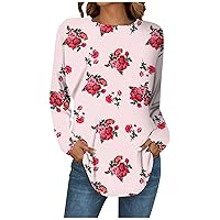 Blouses for Women Business Casual Fall Ruffle Full Sleeve Womens Blouses Dressy Tee Shirts for Women Fall Casual