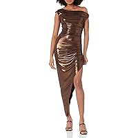 Norma Kamali Women's Drop Shoulder Side Drape Gown