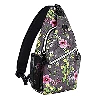 MOSISO Mini Sling Backpack,Small Hiking Daypack Periwinkle Travel Outdoor Sports Bag