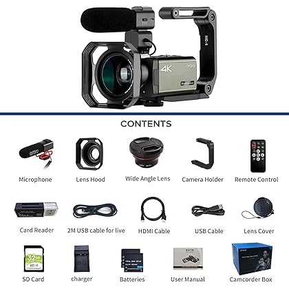 4K Video Camera Camcorder ORDRO AX65 Wifi UHD Camcorder 3.5