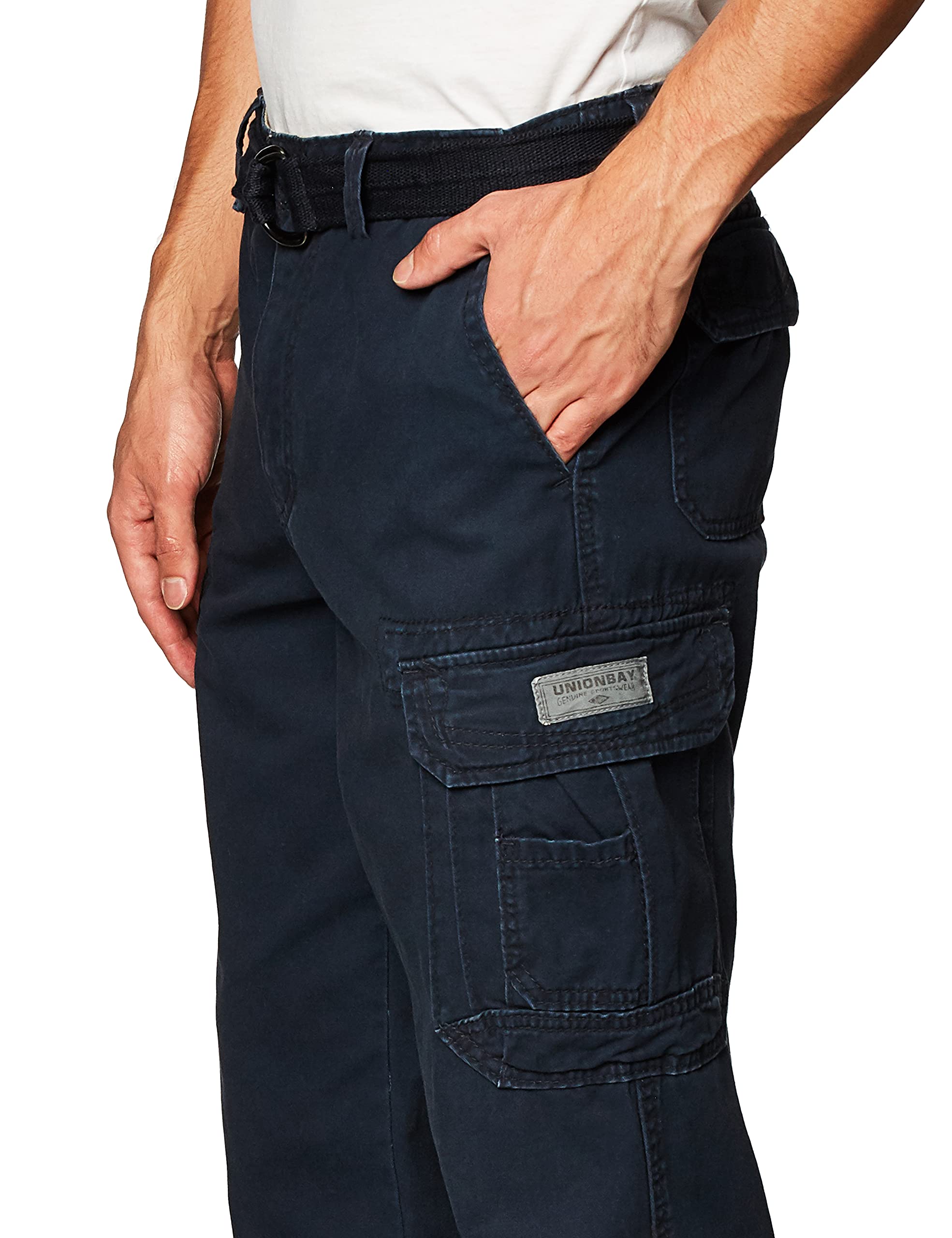 Union Bay Dexter Cargo Men's Shorts in Olive, Size 38 | C...