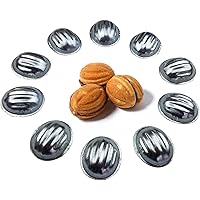 Metal mold form nuts for sweet russian nuts 50 pcs pastry oreshki