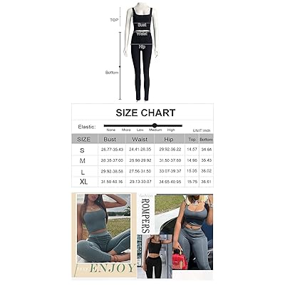 LICOBOD Casual Workout Sets 2 Piece Outfits for Women Ribbed Crop Tank Top  High Waist Yoga Leggings Lounge Wear Tracksuit Medium Long Beige