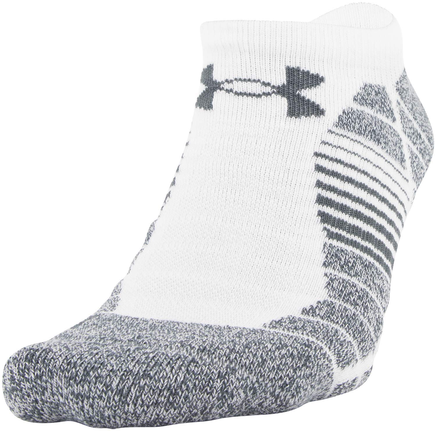 Under Armour unisex-adult Elevated Performance No Show Socks, 3-pairs