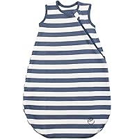 Ecolino Organic Cotton Baby Sleep Sack - 2-Way Zipper Baby Wearable Blanket - Toddler Sleeping Bag Sack - 18-36 Months - Deep Blue