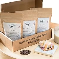 NoirePack-Black Owned Specialty Coffee Subscription Sampler Box, Fire Roasted Coffee, Gift Set, Minority Owned Coffee, Whole Bean, Ground Coffee