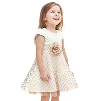 Lilax Little Girls' Sparkle Polka Dot Twirl Dress