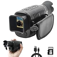 Sheawasy Night Vision Monocular, 1080p Infrared Monocular for 100% Darkness, 32GB Included, Travel, Camping, Hunting, Surveillance